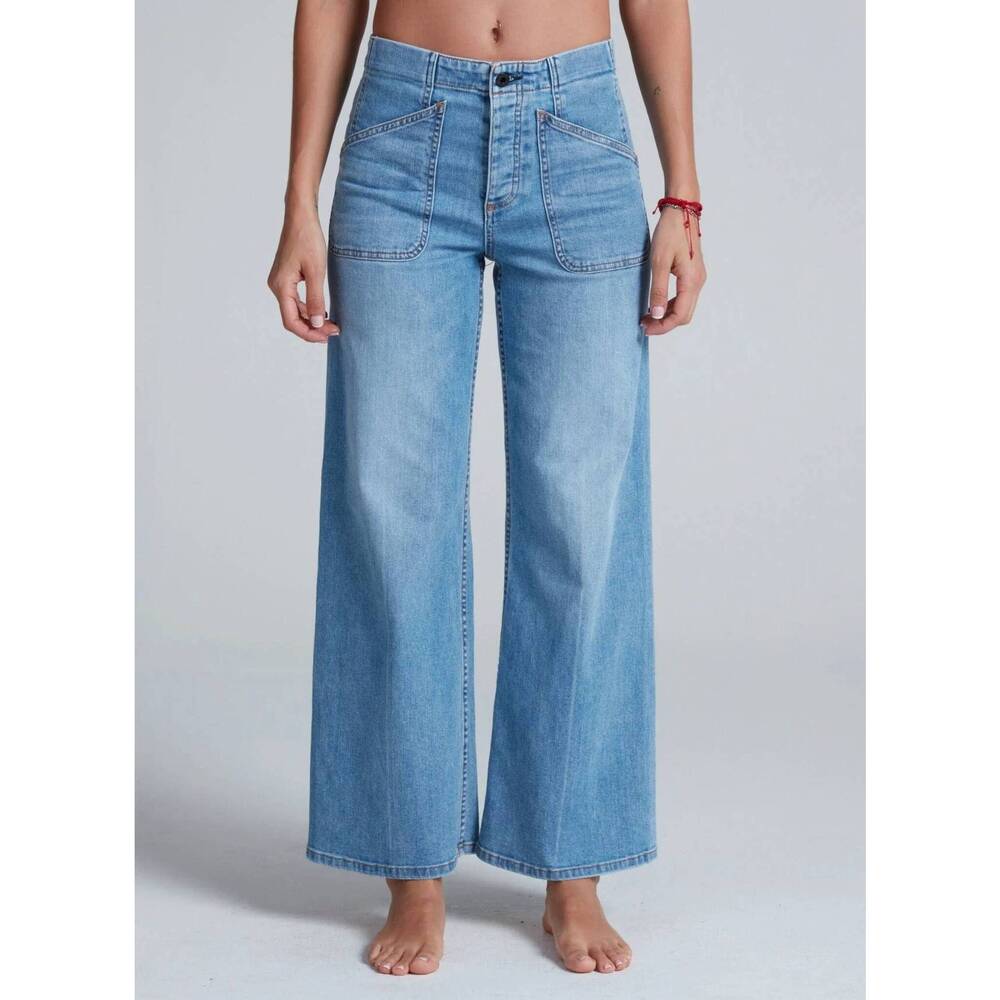 NEW ASKK NY the jam relaxed wide-leg jean in keelover